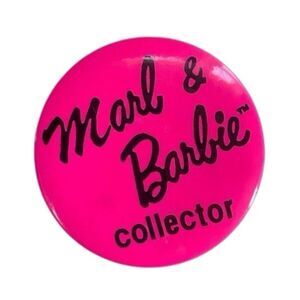 Rare VINTAGE 90s Marl & Barbie collector pin B htf Barbie’s